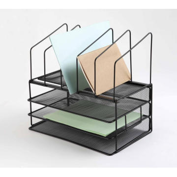 Wire Metal Mesh Document Tray with Rack